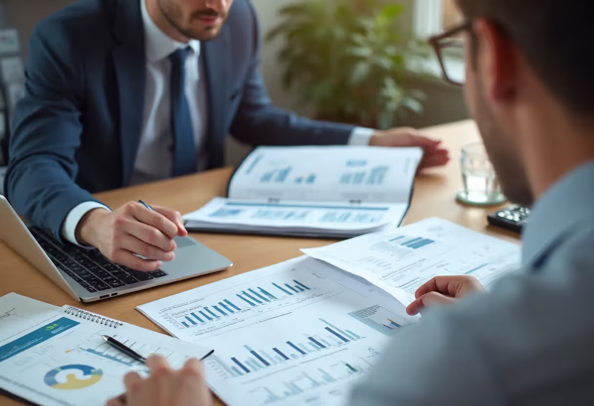 Business owner discussing growth strategy and SBA loan financing